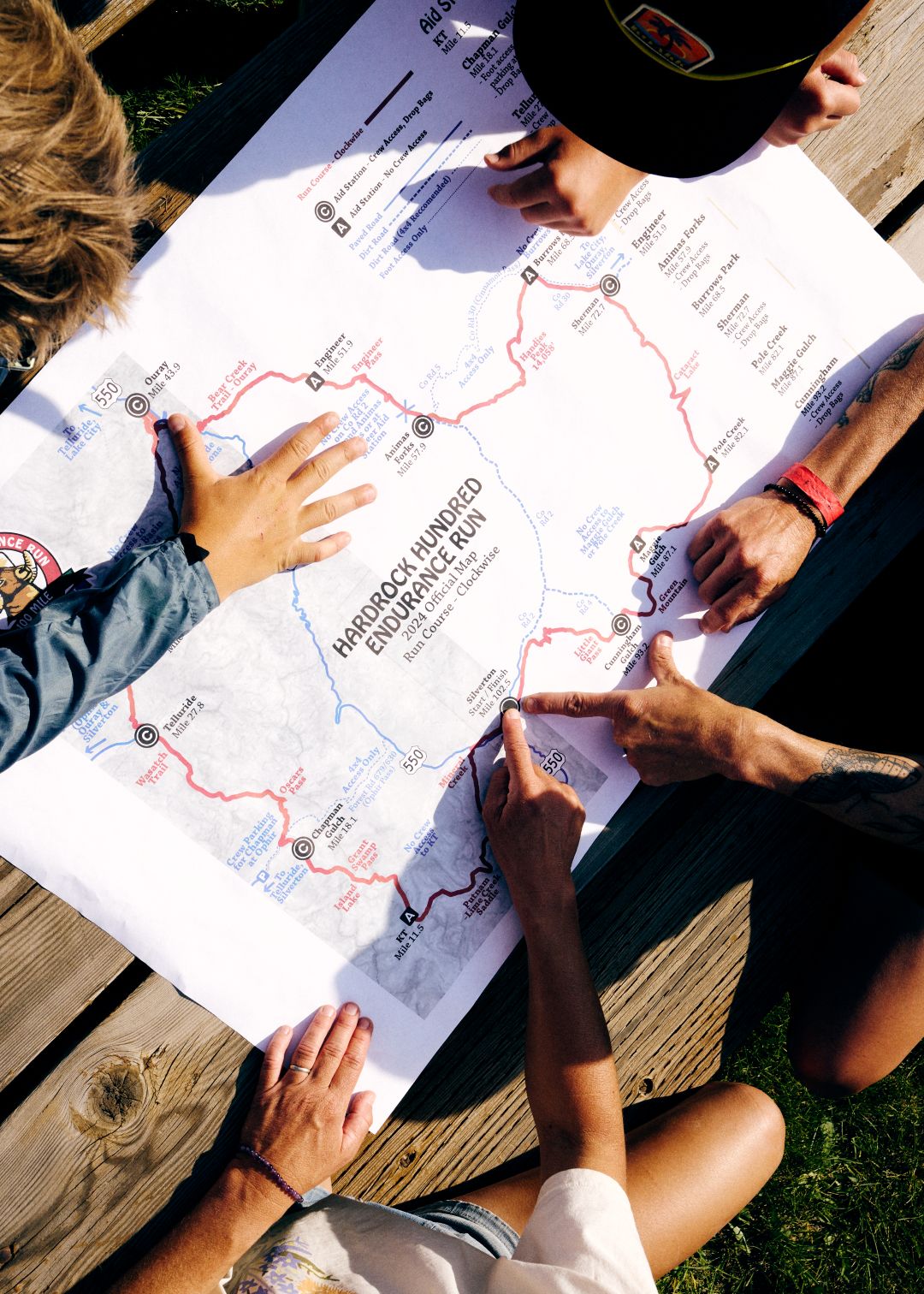 Map of Hardrock Hundred Endurance Run